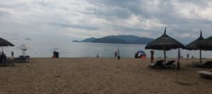 Our beach at Nha Trang. Ah, this is what being a digital nomad is all about - being able to enjoy this