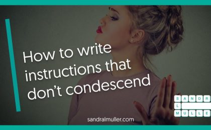 How to write instructions that don’t condescend